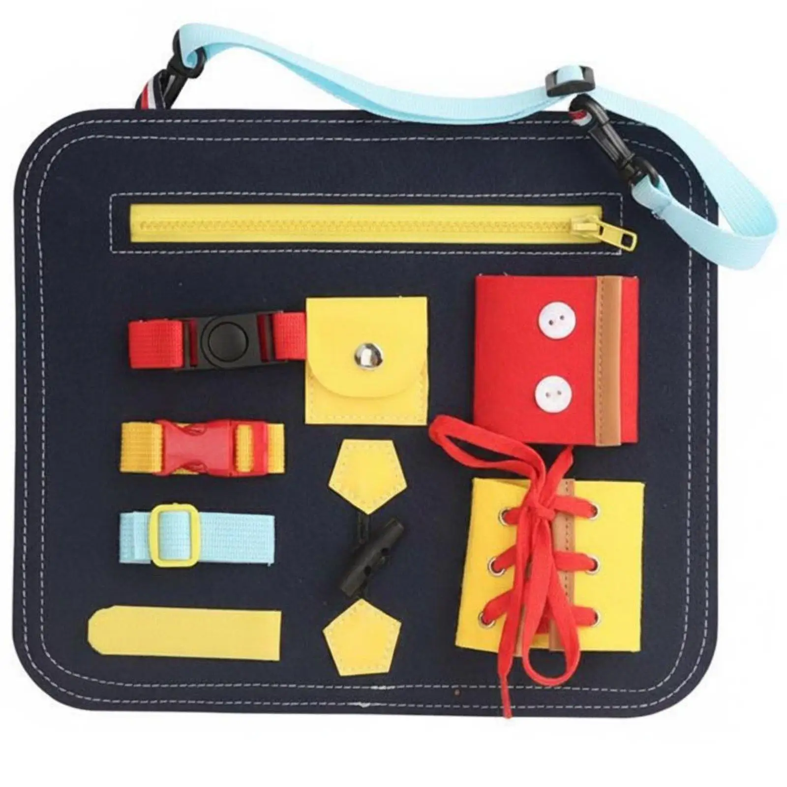 Children Learning Board Portable Sensory Activity Busy Board Educational Toy for Early Childhood Education