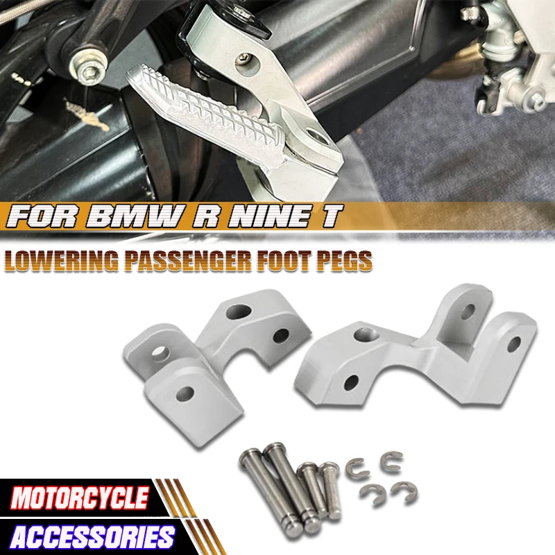 

For Bmw R9T RNINET Racer R NINE T Urban R NineT Pure RNINET Scrambler New Motorcycle Passenger Footpeg Footrest Lowering Kit