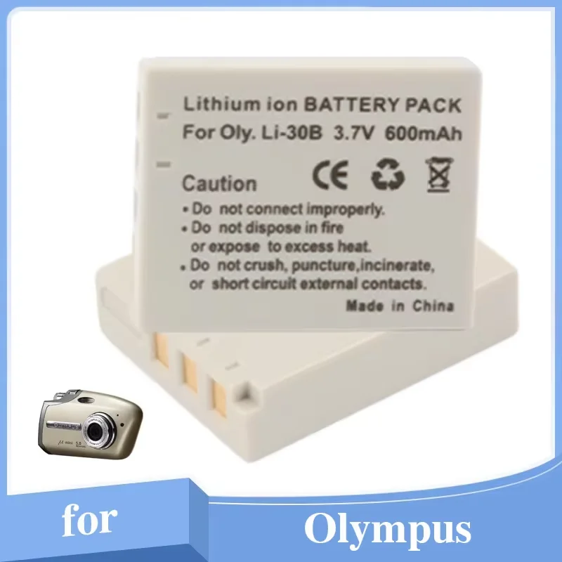 Li-30B Battery/ Li-30C Replacement Charger for Olympus Stylus Verve Digital, Digital S, µ-Mini Digital, µ-Mini Digital S Cameras