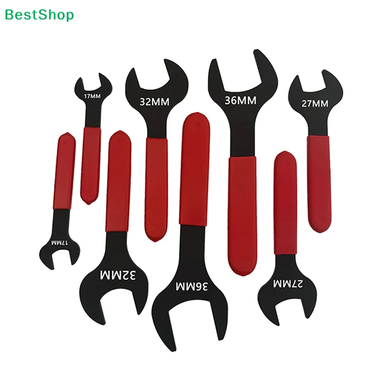 〔R〕7mm-31mm Metric Single Open End Wrench Offset Angle U-Shaped Spanner Flat Head Blackening For Auto Repair