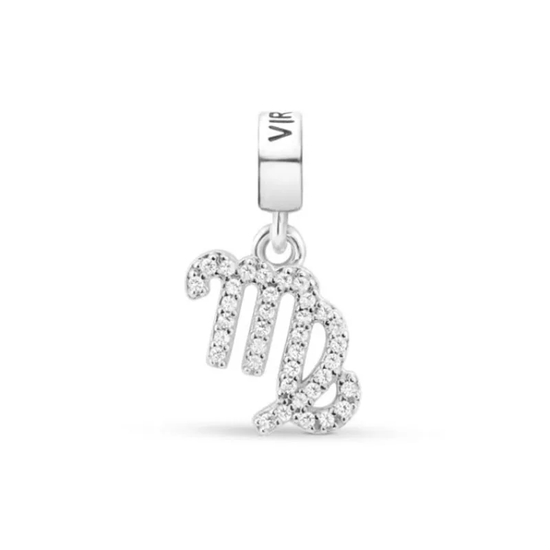 Sparkling 925 Sterling Silver plated 12 Constellation Beads Aries  Libra Charm Fit Original Bracelet Jewelry Gift