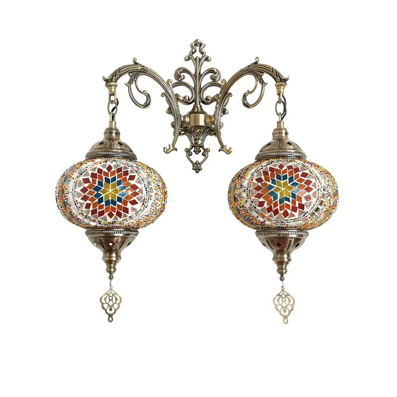 

Turkish characteristics Classic double headed wall Restaurant Hotel Clubhouse Art Museum Decorative wall lamp