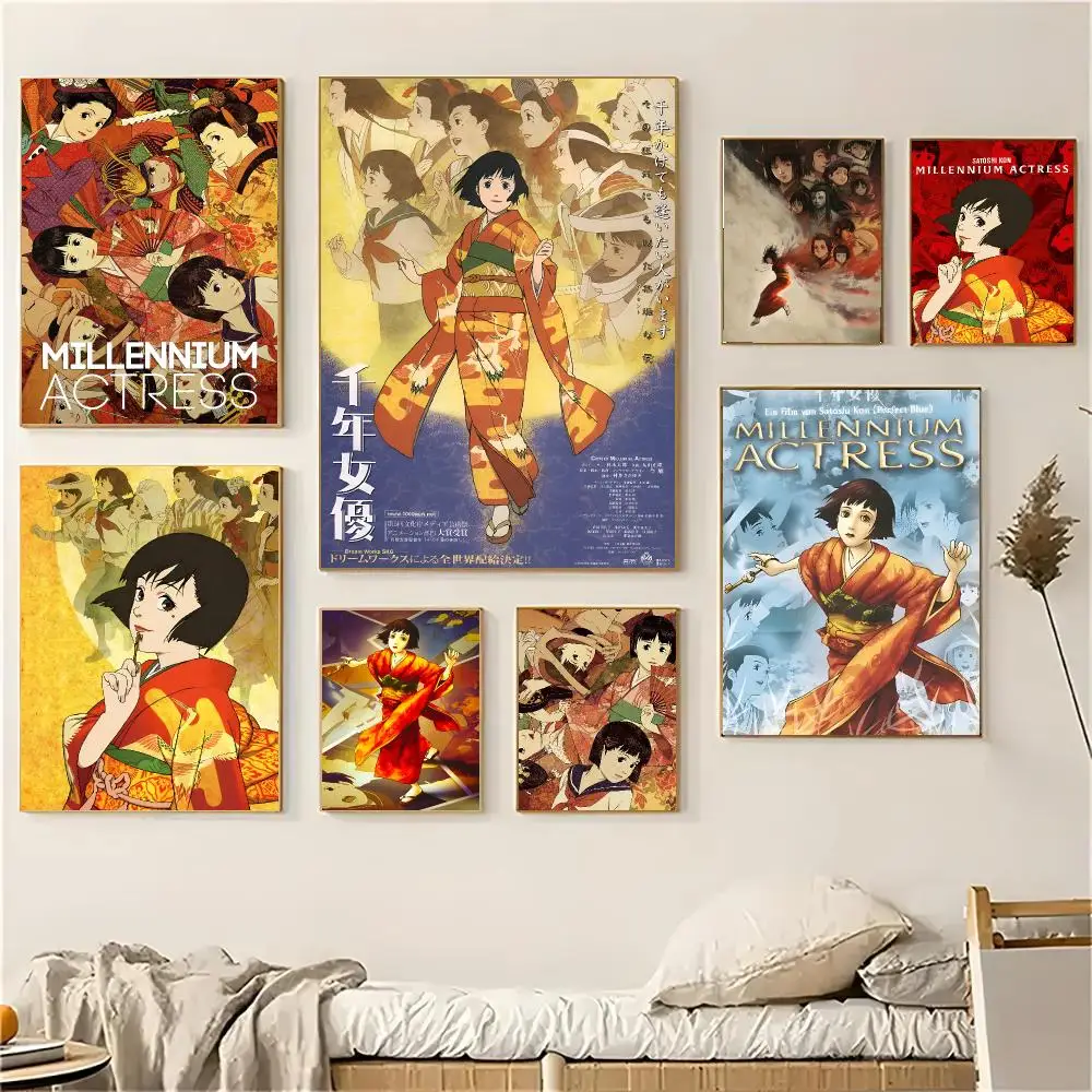 M-Millennium Actress Poster Wall Art Print Art Suitable For Living Room Bedroom Bar Parlor Home Decoration Gift