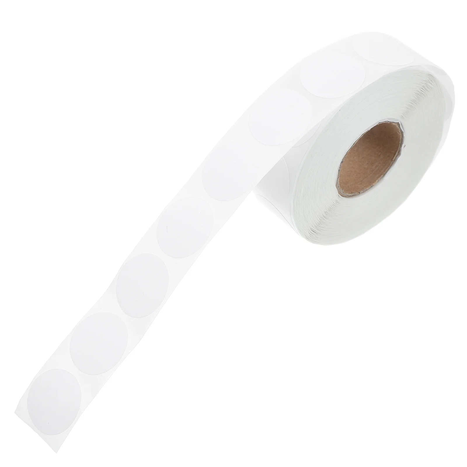 1 Roll Round Sticker Labels 1" White Blank Dot Stickers Writeable Adhesive Coding Tags For Office School Classroom Organization
