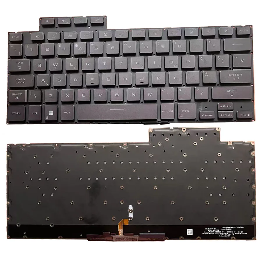 New UK For ASUS ROG Zephyrus G14 GA402R GA402RJ GA402RK GA402RU GA402X GA402XV Backit Laptop Keyboard