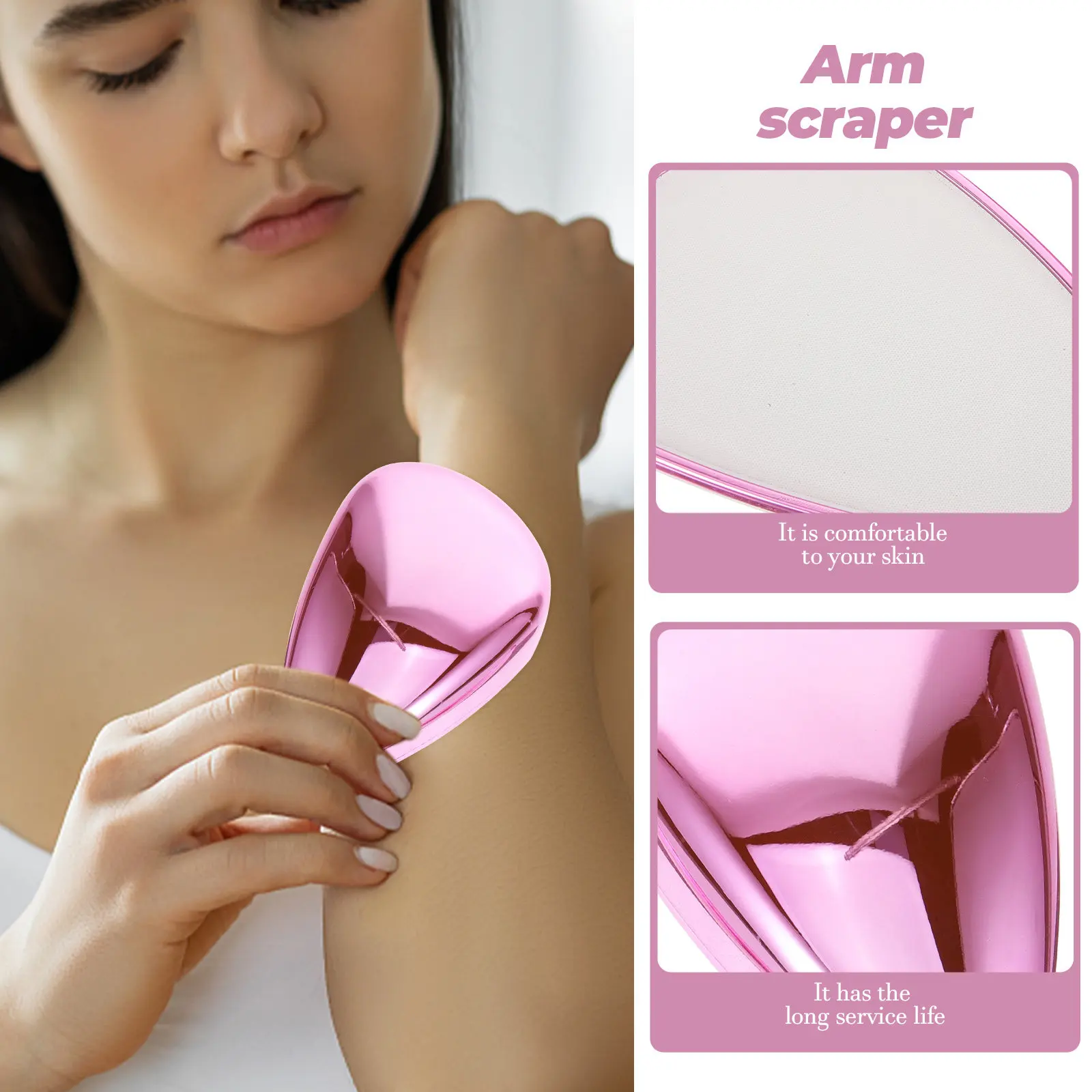 Manual Hair Remover for Legs & Arms – Exfoliating Epilator Scrubber for Smooth, Gentle Skin Care
