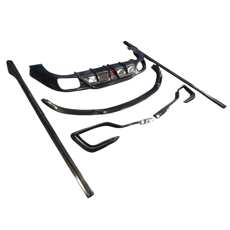 

Front Chin Shovel Rear Lip Diffuser Spoiler Side Skirts for Ghibli 2014-2016 Carbon Fiber Body Kits Bumper Guard