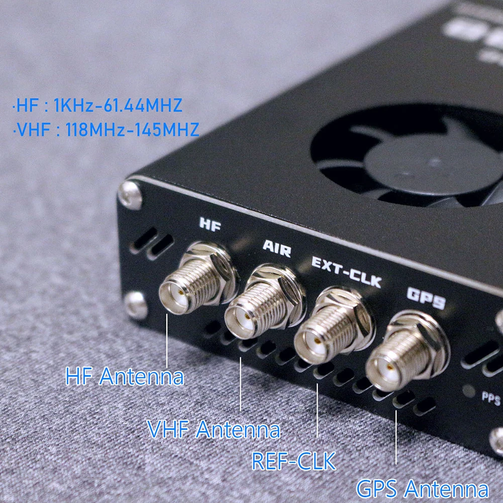 웹 888 16 비트 ADC SDR 라디오 리시버, 62M 대역폭, 10 KHz ~ 60 MHz HF VHF SDR 리시버, GPS 모듈, 햄용 웹 SDR 라디오