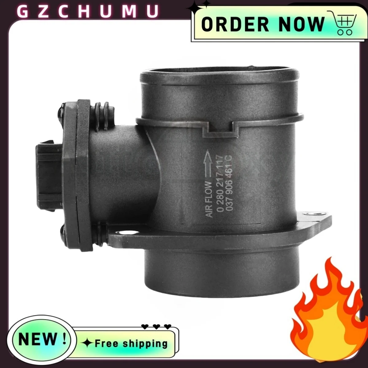 

0280217117 New Mass Air Flow Meter Sensor For VW Passat Golf Jetta AUDI 1.8 2.0L