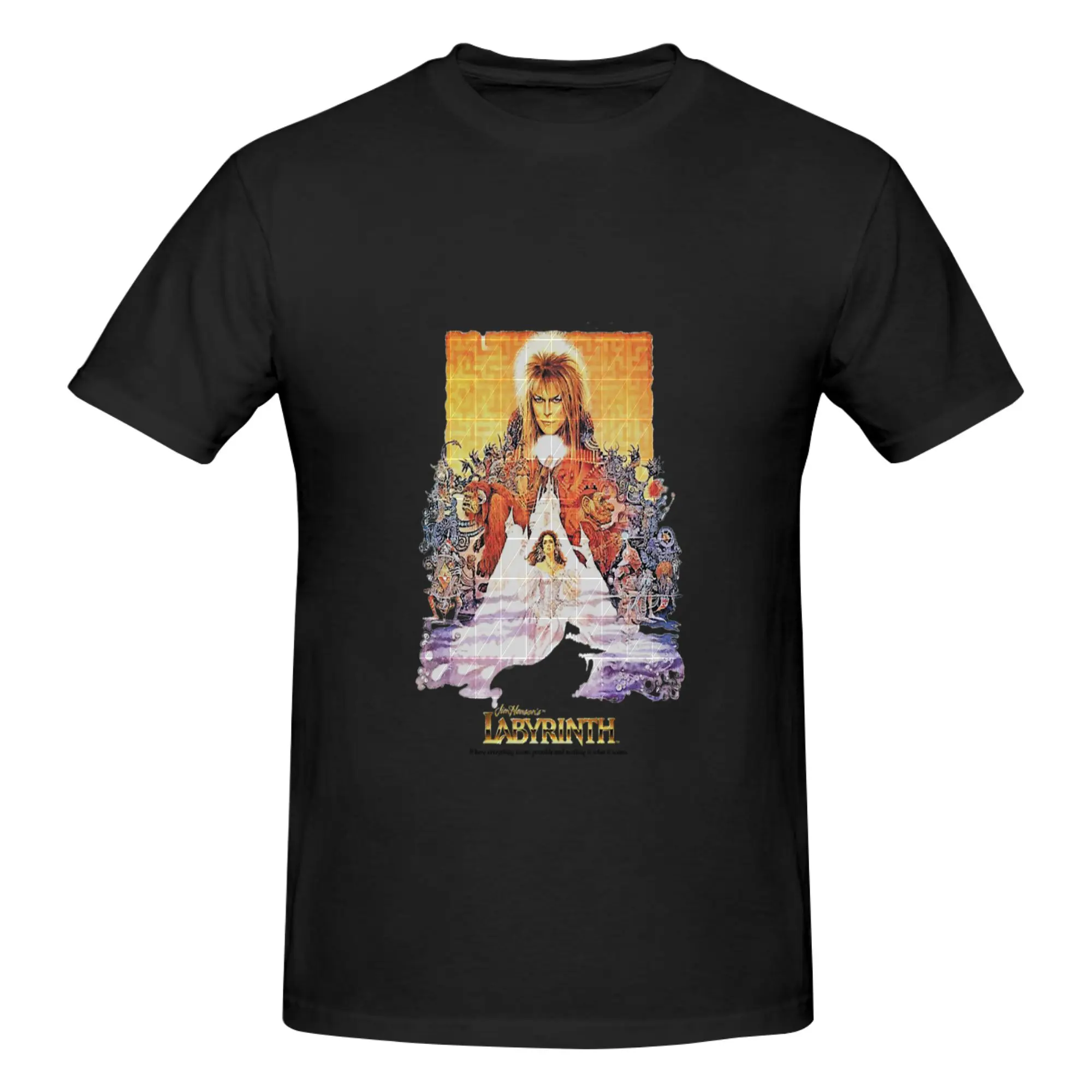 Funny Labyrinth Essential Men's Printed T-Shirt Unisex T shirtShirt Male