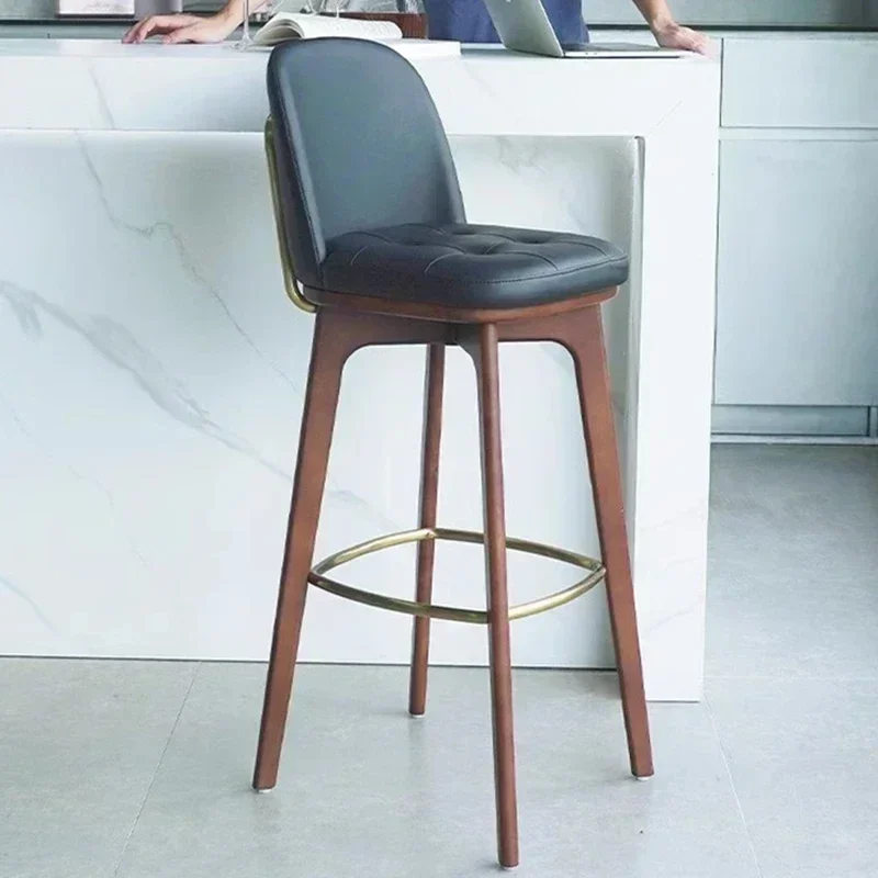 Chair Luxury Chairs Kitchen Bar Modern Design Comfort Furniture Garden Leather Transparent Nordic Armchair Taburete Bar Stool