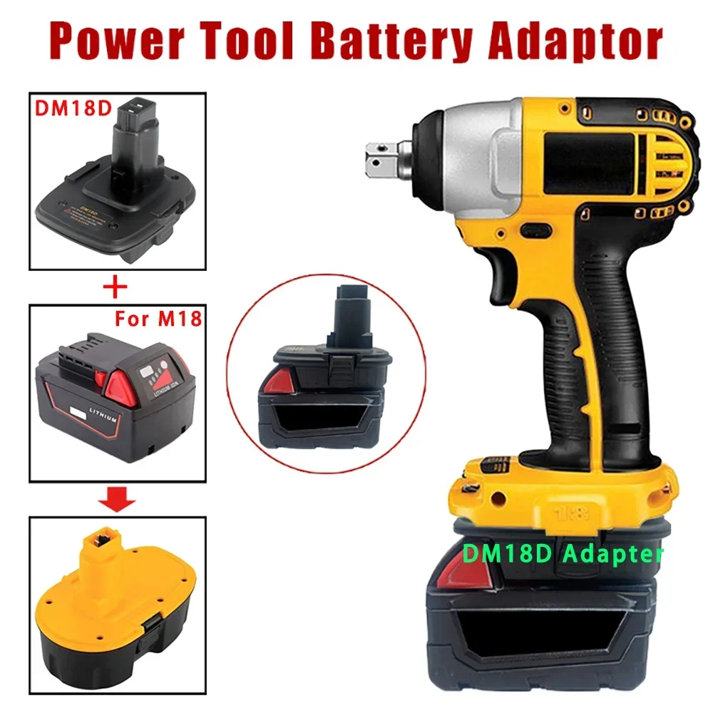 DM18D USB Converter Adapter For Milwaukee For DeWalt 18V 20V Li-ion Battery For Dewalt 20V NiCd NiMh Power Tools DCA1820 DC9096