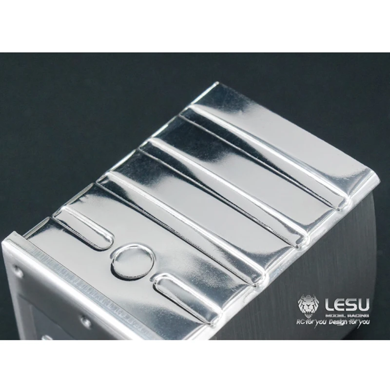 LESU Scatola di Scarico In Metallo Serbatoio per FAI DA TE Tamiyay 1/14 Uomo RC Trattore Camion Dumper Idraulico Modello di Controllo Remoto Giocattoli Auto TH10231