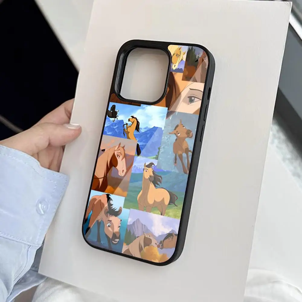 Spirit Stallion Horse Phone Case For Iphone 15 14 13 12 11 Pro Max Mini 8 Plus Se Xr X Xs 2020 PC+TPU Cover