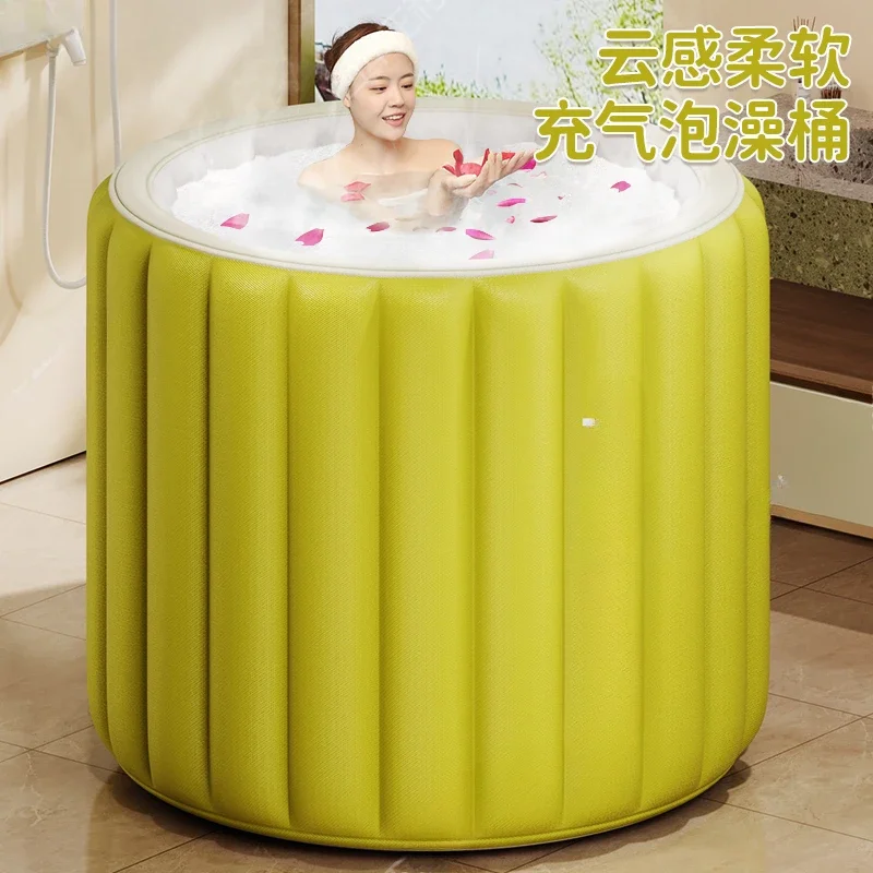 Folding bubble tub