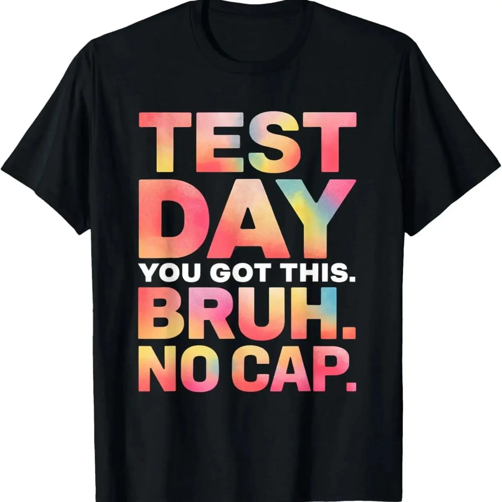 Teacher Test Day T Shirt Funny Bruh You Got This Motivational  vintage Washed Unisex Soft Stretched Casual Breathable