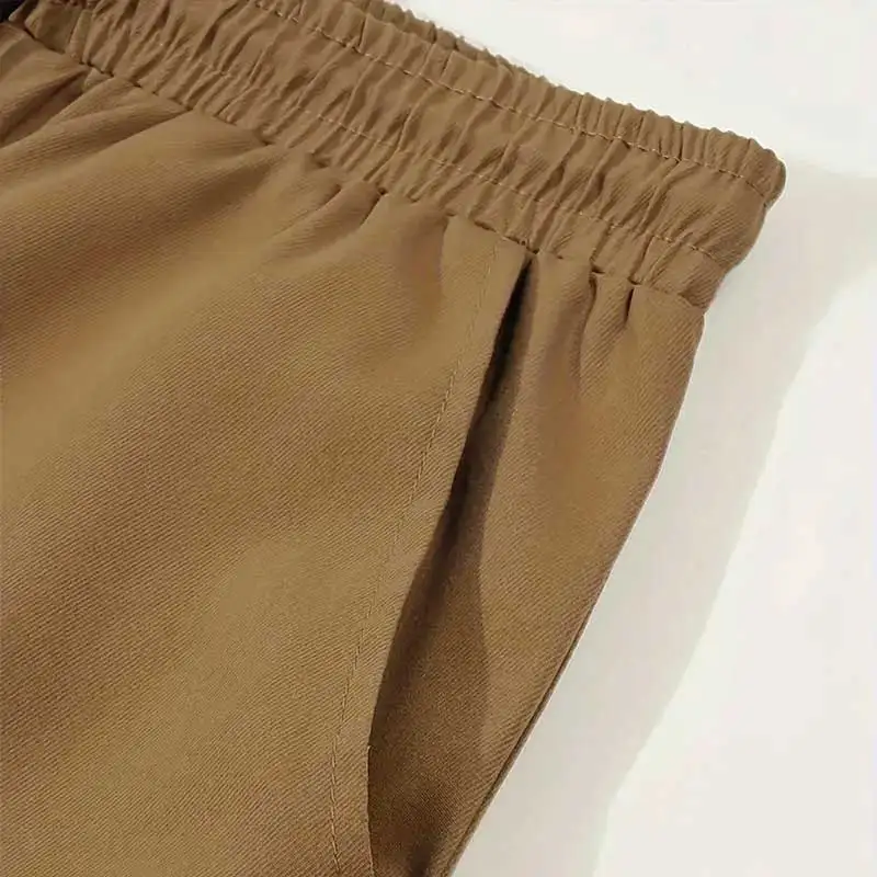 New Men's Shorts Summer Printed Casual Jogging Cargo Shorts Loose Multi-pockets Elastic Waist Work Hiking Overalls Short Pants gallery 5