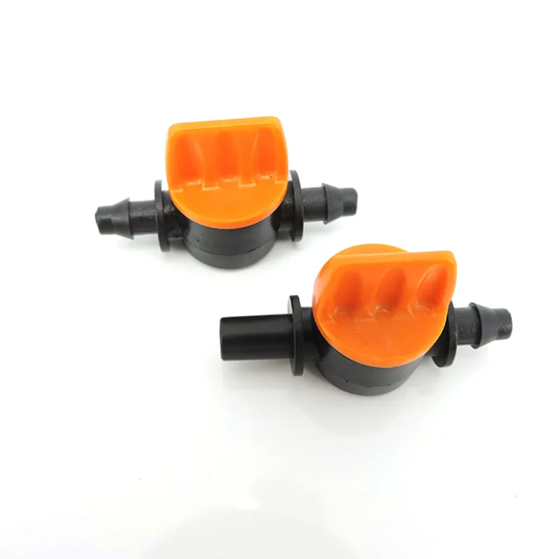 

4/7mm 6mm Hose Water Valve Garden Auto Watering Drip Irrigation connector System 1/4" Mini Pipe Barbed Switch Control Fittings a