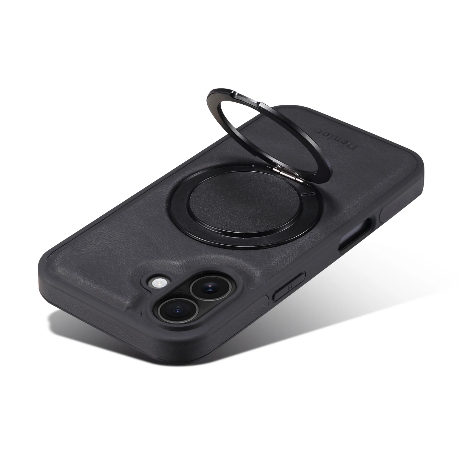Handyhülle 360 ° Drehbarer Ständer mit Kunstleder-Ringverschluss für iPhone 18 Pro Max 17 Air 16 Plus 15 14 13 12 – Detail 16
