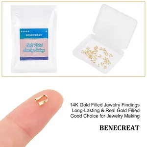 30 PCS 14KゴールドフィルドワイヤーガーディアンワイヤプロテクターUジュエリーメイキング用の形状調査結果 10ベストセールス14Kゴールド充填-5