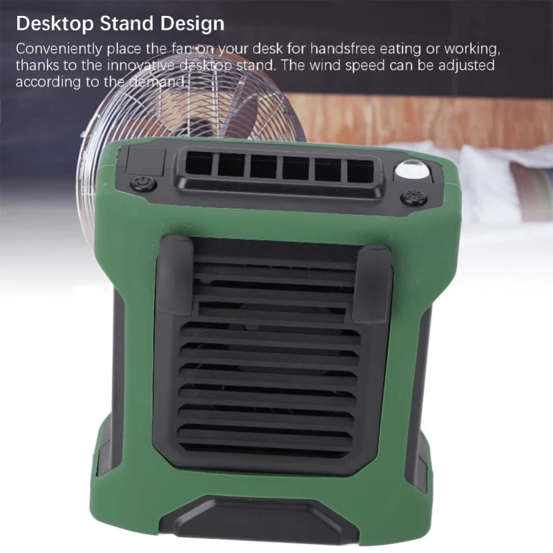 LED Portable Waist Fan Mini Handheld Rechargeable Wearable Battery Operated Fan For Outdoor Hiking Camping And Travel