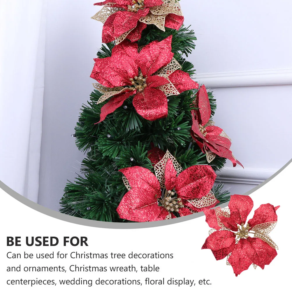 

Simulated Christmas Flowers Supplies Decorative Artificial DIY Simulation Decoration