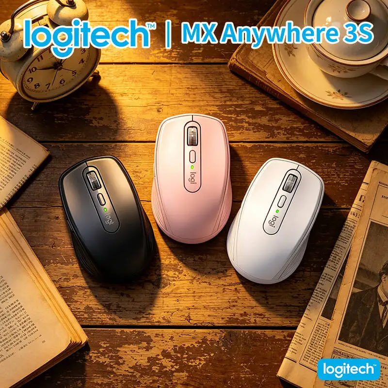 Logitech MX Anywhere 3S High-Performance MX Anywhere 3S - 8000 DPI Glass Tracking, MagSpeed Hyper-Scroll, USB-C Fast Charge
