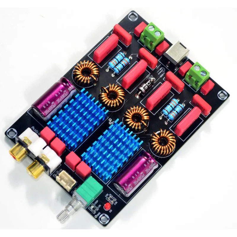 For TPA3116 2.0 Dual Chip WIMA Deluxe Digital Power Amplifier Board 100W * 2