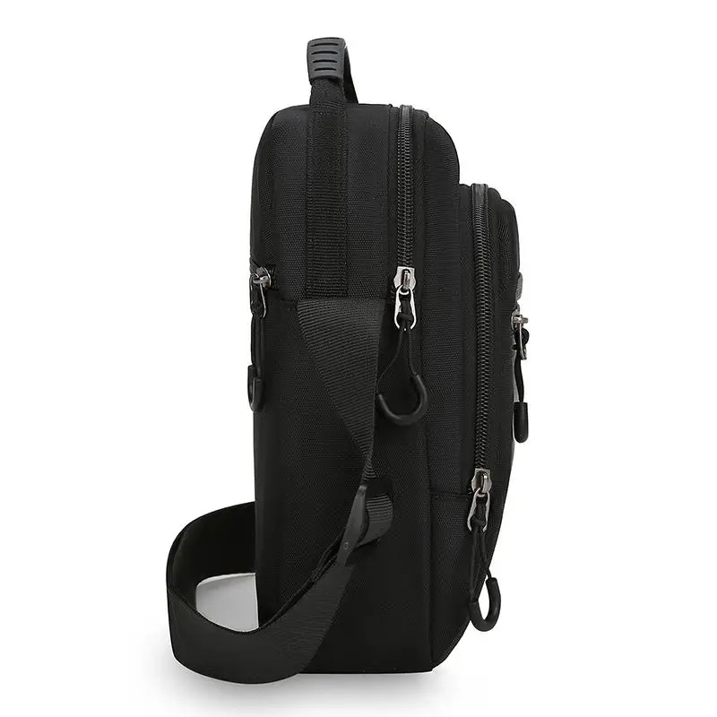 Мужская сумка через плечо большой вместимости — модный ремень через плечо с несколькими карманами для работы и путешествий