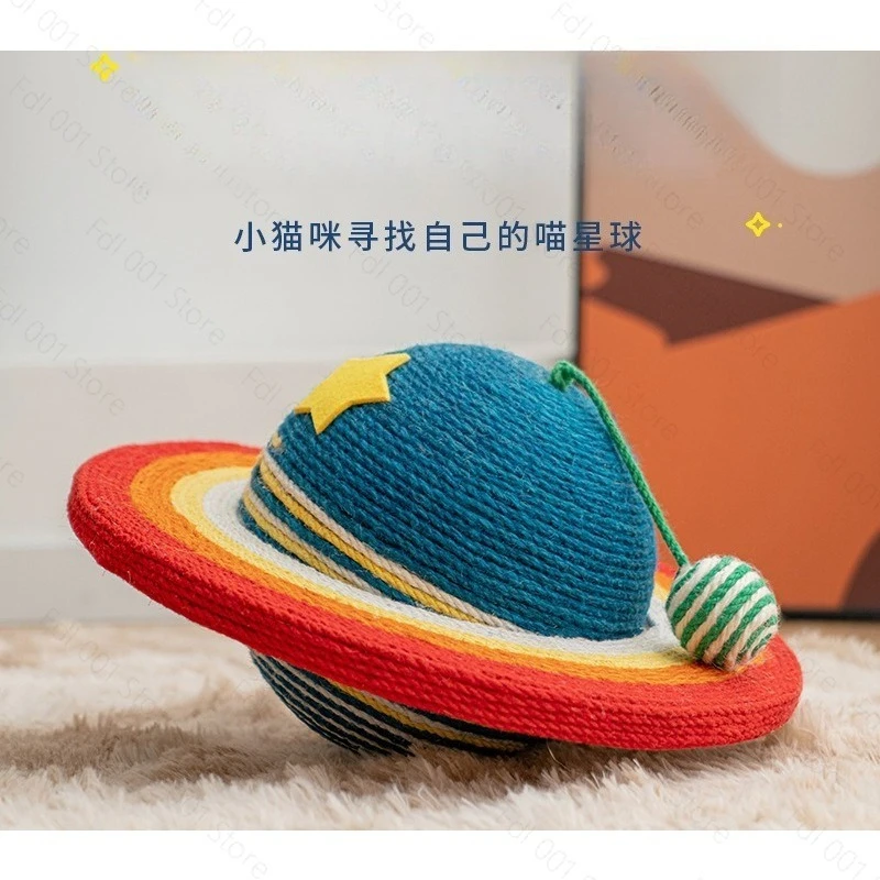 Super sisal cat scratching ball cat scratching board is wear-resistant and does not drop chips.