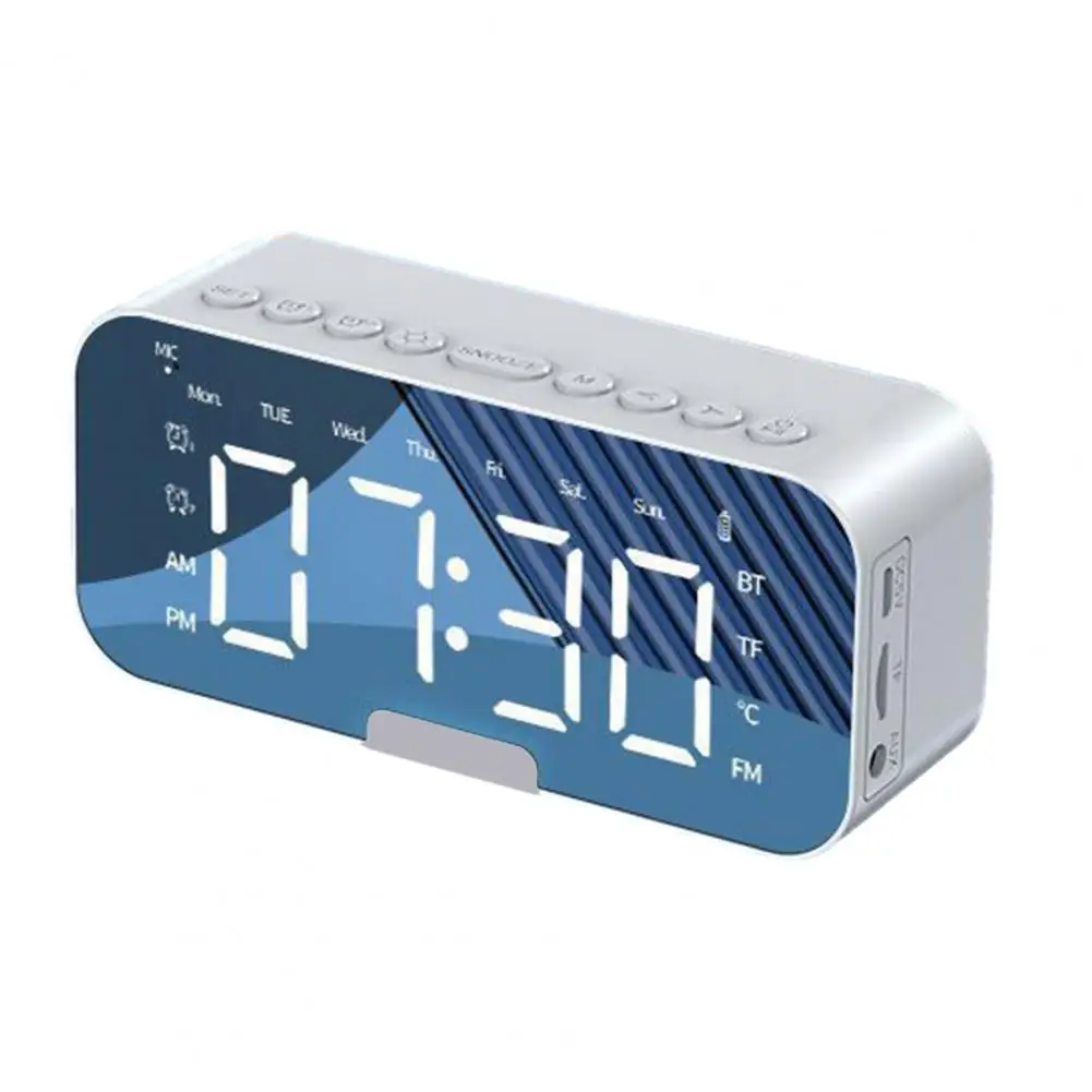 Высококачественная Беспроводная колонка с трехмерным звуком и мощным басовым светодиодным дисплеем, двойная сигнализация для домашнего использования, колонка с высокими басами