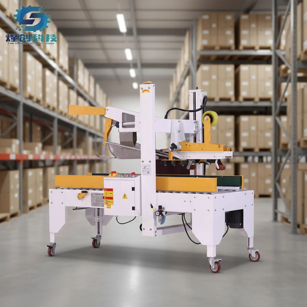 

Packing Line Automatic Cardboard Case Box Carton Tape Closing Sealing Sealer Machine for Sale