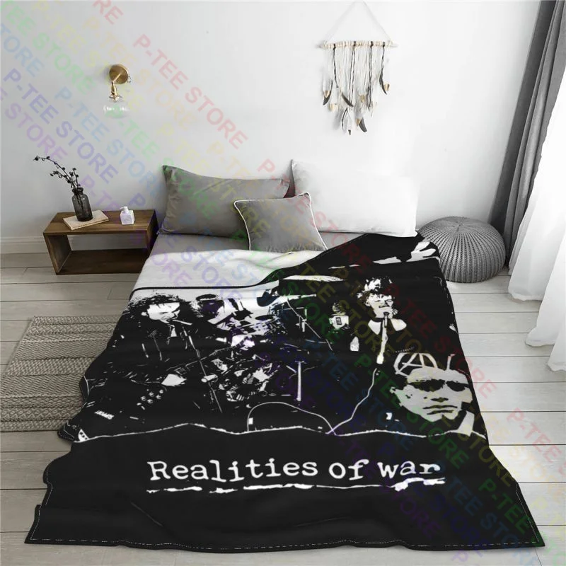 Discharge Realities Of War Punk Rock Hardcore Dbeat Blanket Warmth Home Decor Home Decotation