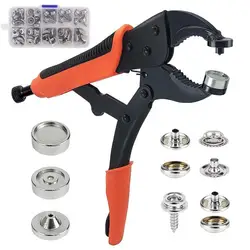 Heavy Duty Snap Fastener Tool, Snap Setter Tool Kit With, Adjustable Setter Snap Installation Kit, Snaps For Boat Cover Canvas