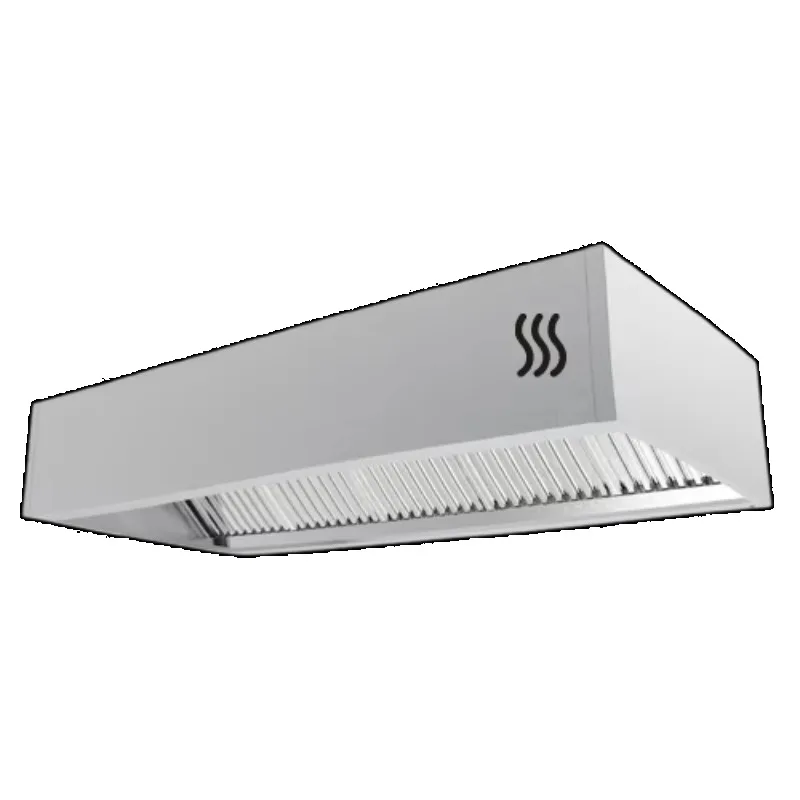 

Professional hood cubic kitchen range hood with baffle filter