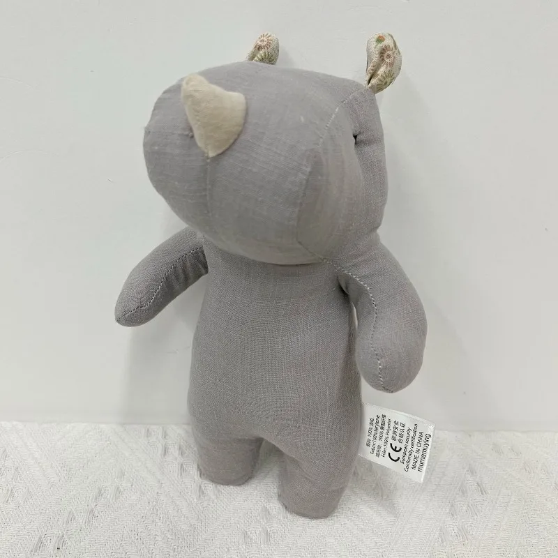 

1PC Rhino Doll Nordic Cotton and Linen Fabric Doll Baby To Accompany Sleeping Home Decoration Doll Home Decoration