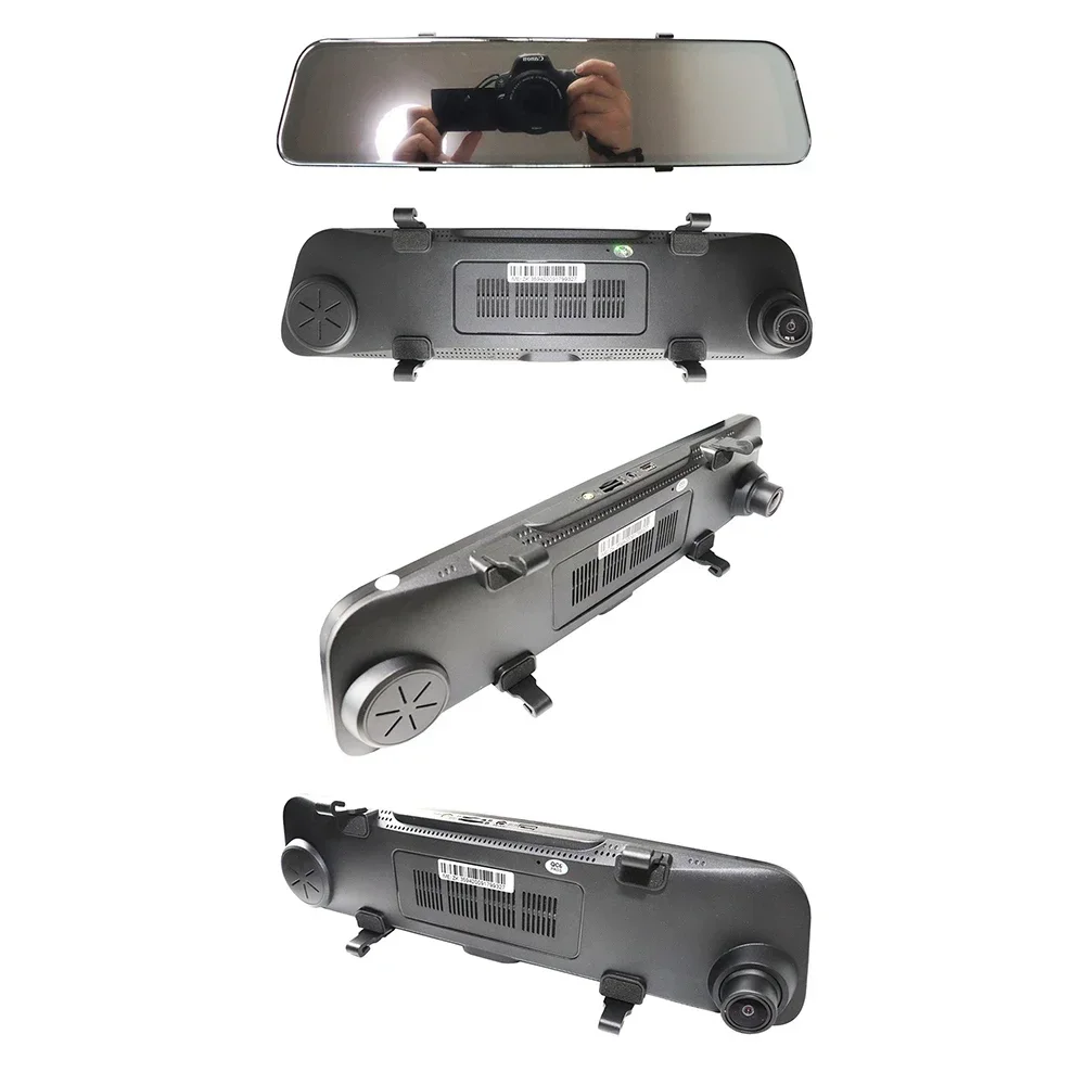 12inch 128GB Split View Real-time Display Front And Rear Multimedia Player Android Streaming Recorder Retrovisores Dvr Dashcam