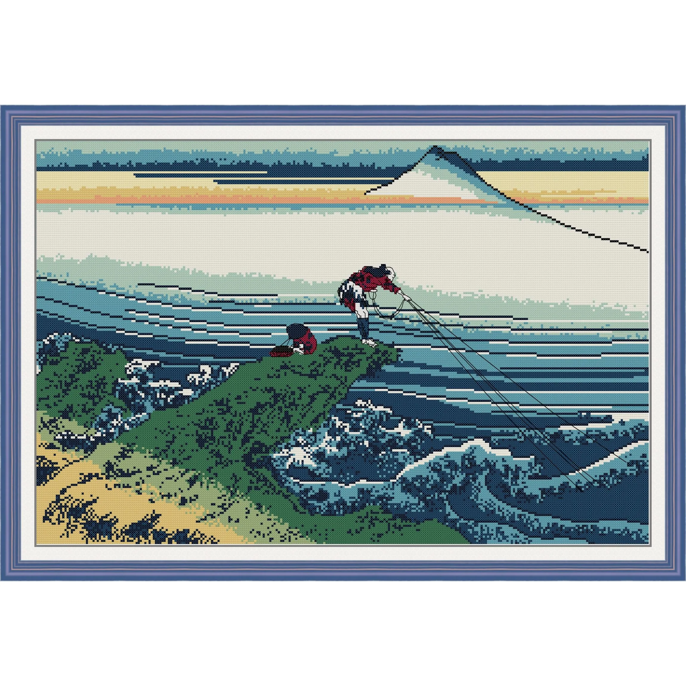 

Soulgift Набор для вышивки крестом с предварительной печатью, штампованная ткань Аида с нитками DMC, набор для вышивания - Кошу Исибистана