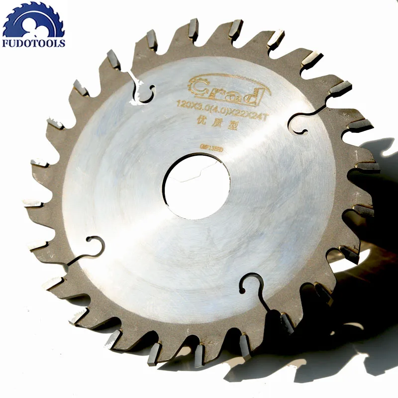 Free Shipping of Quality 120*3.0-4.0*22/20*24T TCT Scoring Blade Origial High Density Tips for Scoring Aluminum Plate/Alunimun