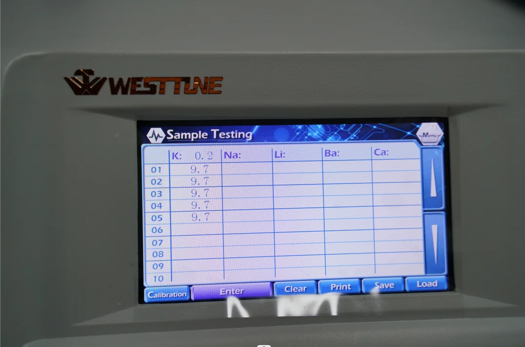 High Quality Digital Flame Spectrometer Lab Flame Photometer for K Na Ca Ba Li Analysis