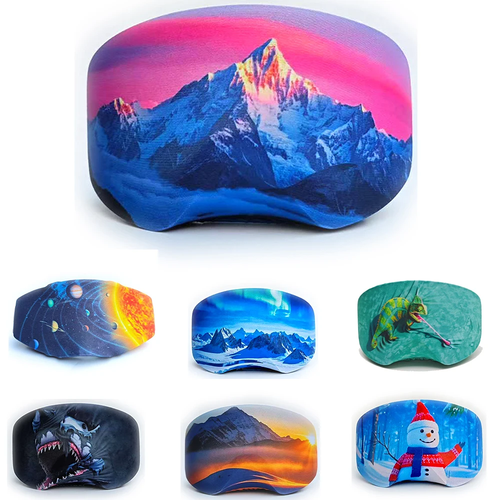 

Защитный чехол для очков, устойчивый к царапинам, высокоэластичный материал, пыленепроницаемый, пескозащитный, портативный для лыжных велосипедных очков