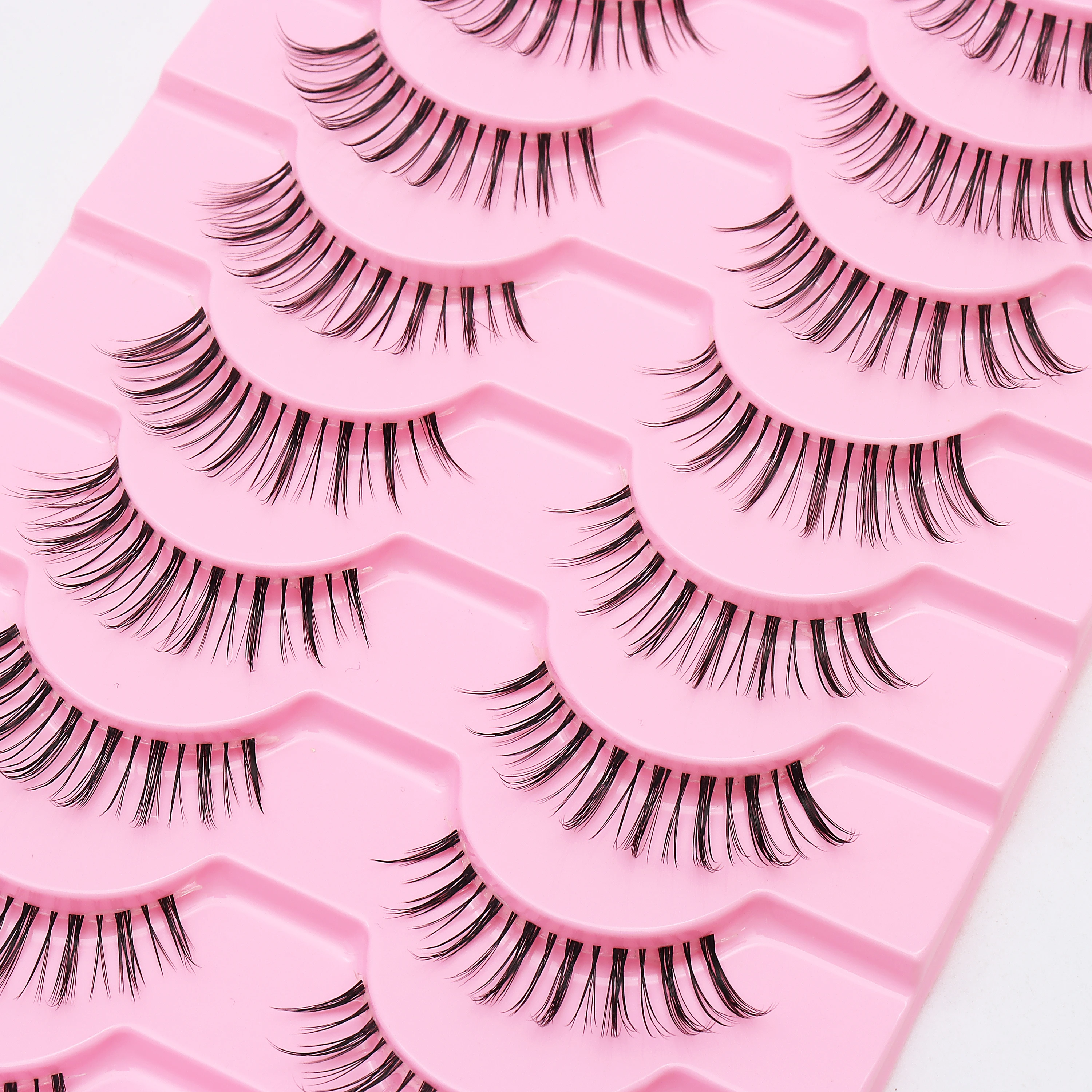 DINGSEN 10 Paar Transparente Anime-Naturwimpern Manga-Wimpern Koreanische Make-up-Wimpern Großhandel Künstliche Wimpern – Detail 17
