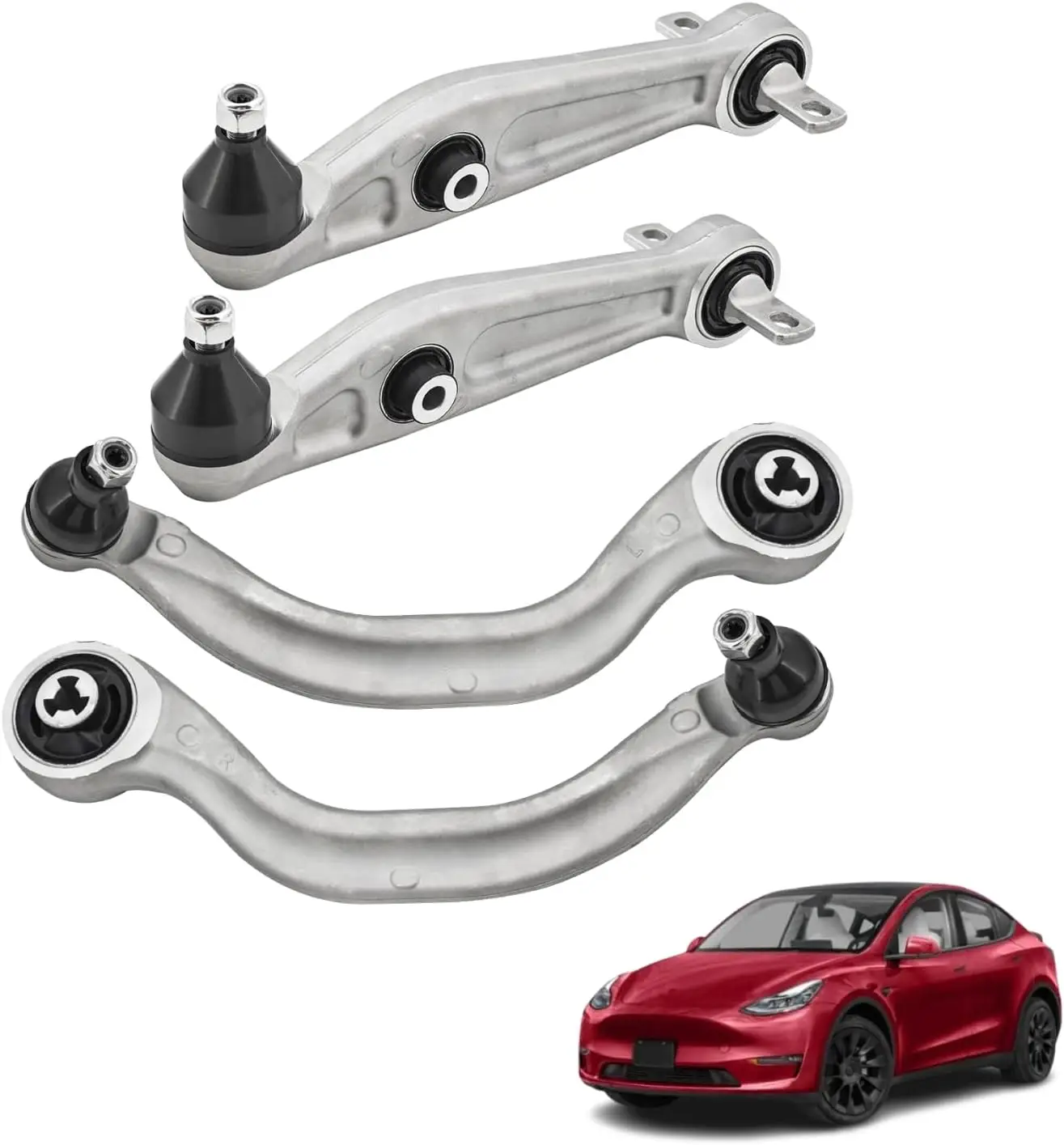 

4PCS Front Left Right Lower Control Arms For Tesla Model Y 2019-2024 Control Arms 188341-00-C 1044354-00-A 1044359-00-A