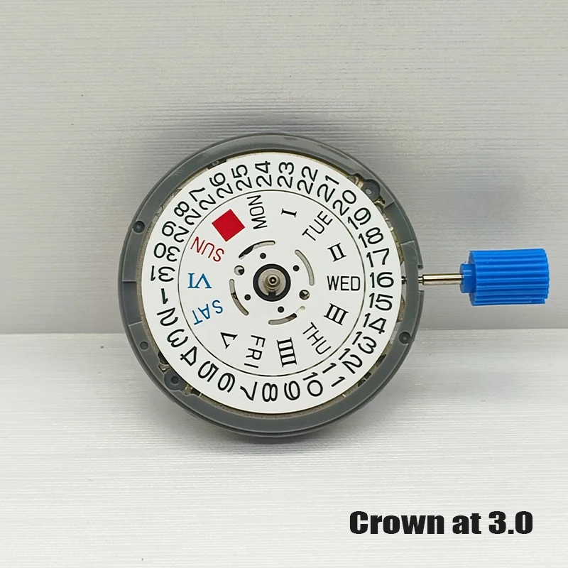 NH36 NH36A Roman Script Movement Crown At 3.0 or 3.8 With Black Date Automatic Mechanical Watch Dial Mods Repair Watchmaker Part