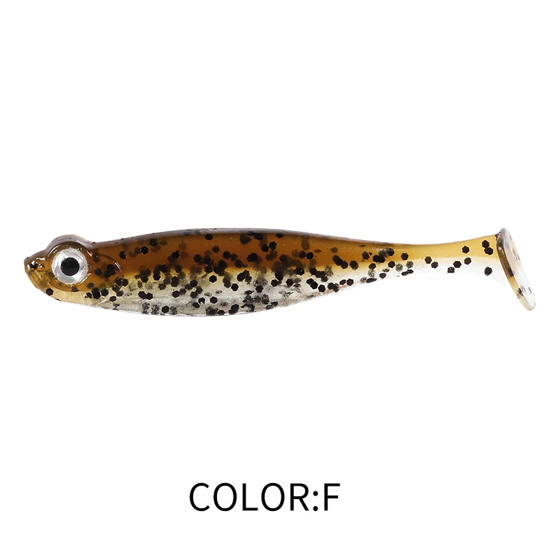 Supercontinent Shad T-Schwanz Angelköder 5 cm/7 cm Angeln Weiche Köder Silikon Künstliche Schwimmen Kunststoff Köder Wobbler