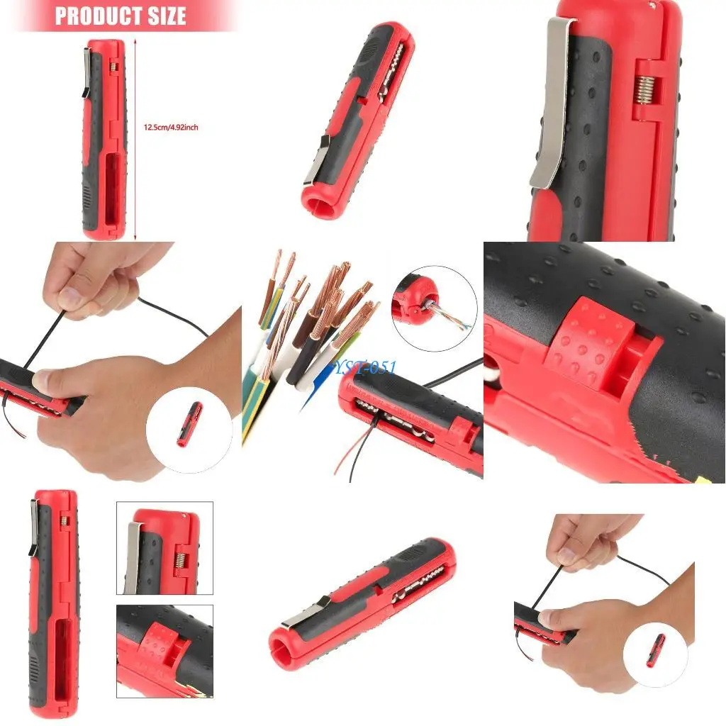 

E15A Multifunctional Coaxial Cable Stripper Wire Stripper Networking Wire Pliers