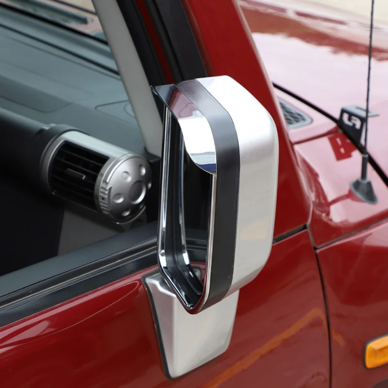 Zinky Rain Eyebrow for Toyota FJ Cruiser 2007 - 2021 Side Rearview Mirror Rain Eyebrow Frame Cover ABS Exterior Accessories 2Pcs