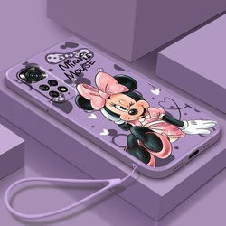 Disney Mickey Minnie Cool Phone Case For Redmi Note 12 11T 11S 11E 10S 10T 10 9T Pro Plus Liquid Rope