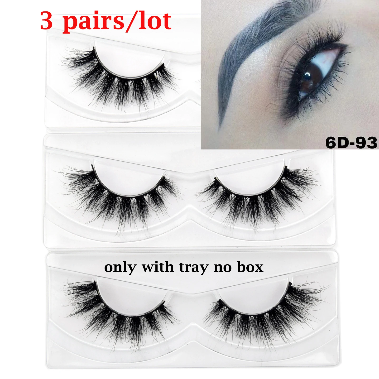 3 Paar visofree Wimpern natürliche lange 3d Nerz Wimpern flauschige Volumen Nerz falsche Wimpern Grausamkeit frei wispy Wimpern Make-up Cilios