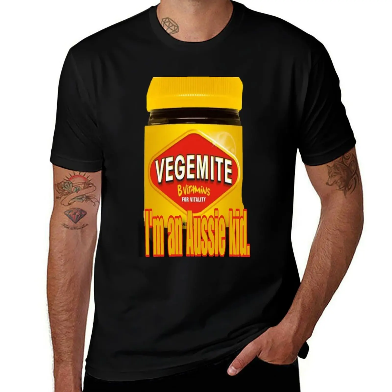 Australian, through and through. I'm an Aussie kid. Australian Vegemite. T-Shirt Quick Dry Fishing T-Shirt